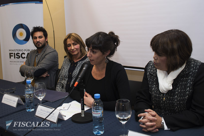 Ferreyra, Gils Carbó, Derdoy y Tuñez, durante la presentación de la DOVIC. - Fotos: Claudia Conteris/Ministerio Público Fiscal/www.fiscales.gob.ar