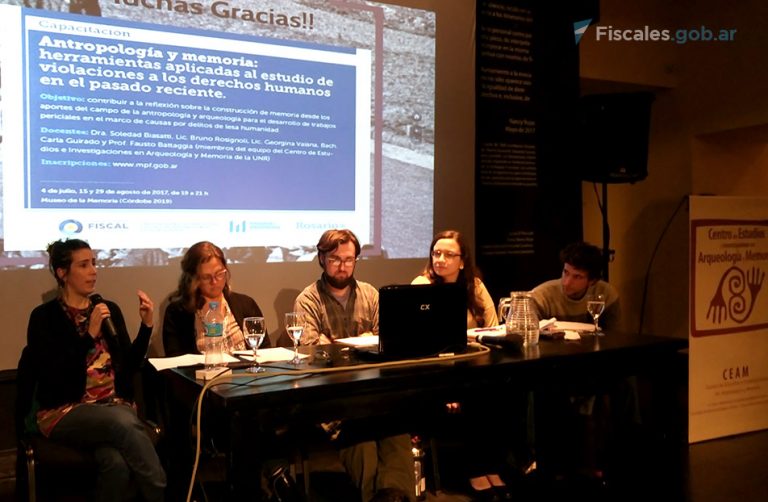 Antropología y memoria: capacitación en Rosario para la investigación de los crímenes de lesa humanidad