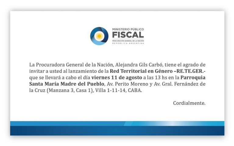 Gils Carbó presentará la Red Territorial en Género en la Villa 1-11-14