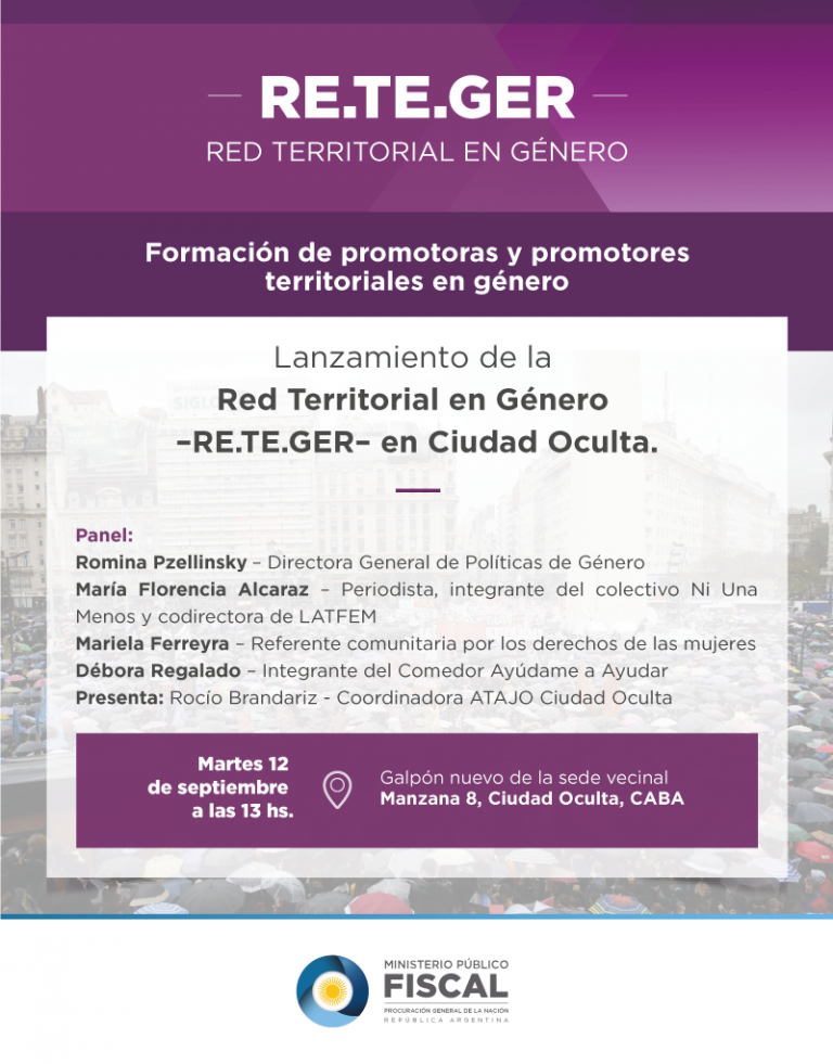 Presentan la RE.TE.GER. en Ciudad Oculta