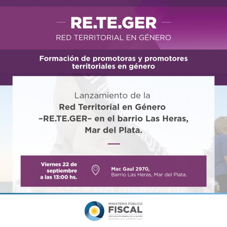 Presentarán este viernes en Mar del Plata la Red Territorial en Género
