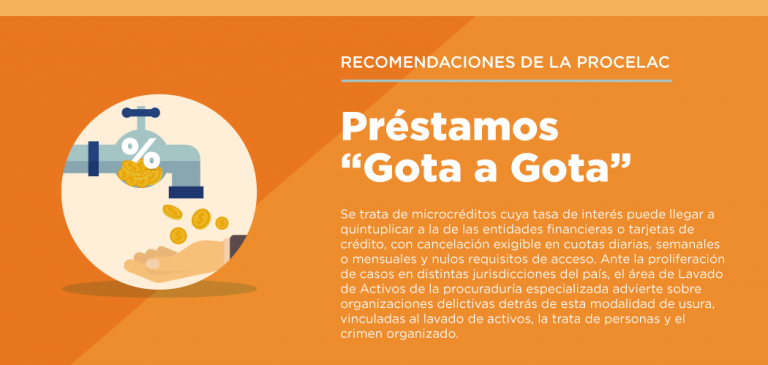 Préstamos “Gota a Gota”: recomendaciones de la Procelac
