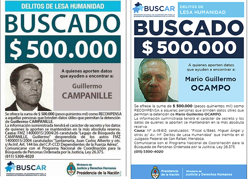 Campanille y Ocampo, detenidos.