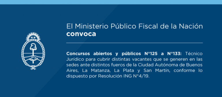 Convocatoria a concursos para cubrir vacantes de Técnico Jurídico