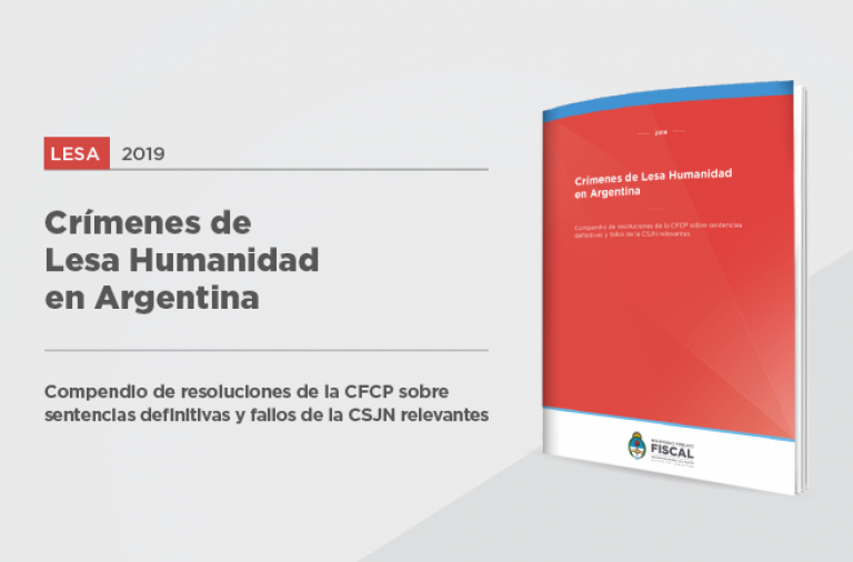 La Procuraduría de Crímenes contra la Humanidad actualizó el compendio de jurisprudencia