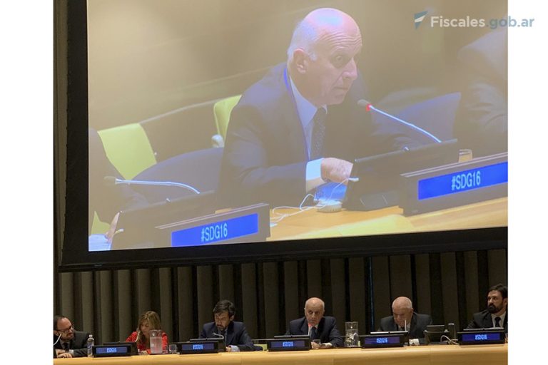 El procurador general expuso en Naciones Unidas sobre los Objetivos de Desarrollo Sostenible 2030