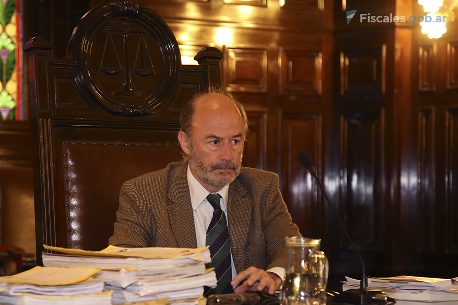 El TOCC N°8, conformado unipersonalmente por el juez Javier Anzoátegui, está a cargo del debate. - Foto: Matías Pellón/ Ministerio Público Fiscal/www.fiscales.gob.ar