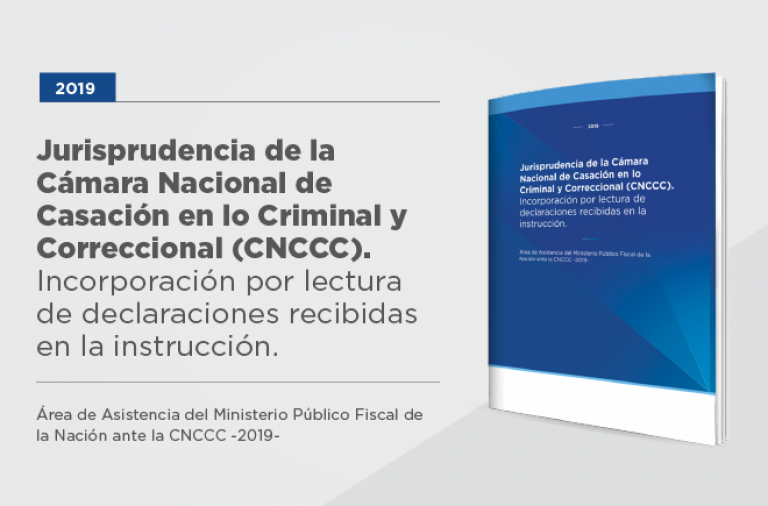 El MPF elaboró un boletín de jurisprudencia sobre la incorporación por lectura al juicio de declaraciones testimoniales recibidas en la etapa de instrucción