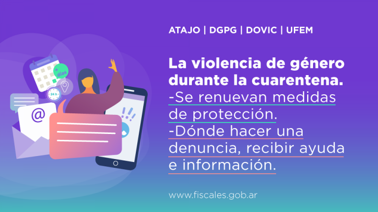 Datos de contacto e información importante contra la violencia de género durante el aislamiento preventivo