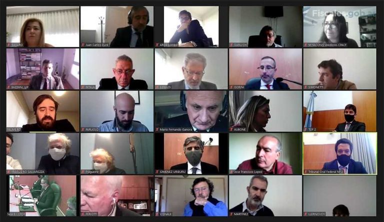 Causa Vialidad: el debate se reanudó a través de la plataforma virtual Zoom