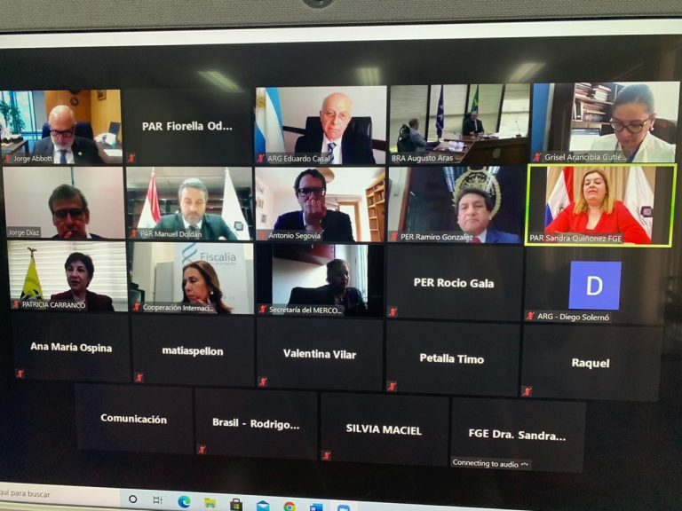 La XXVIII Reunión Especializada de Ministerios Públicos del MERCOSUR se llevó a cabo a través de videoconferencia