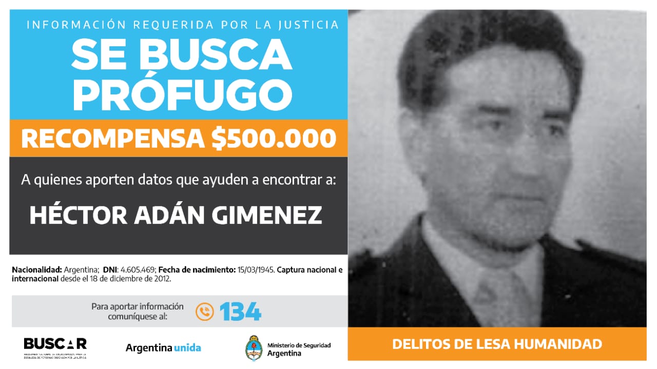 Buscado por la justicia federal de Mendoza. - 
