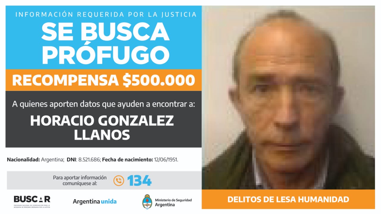 Buscado por la justicia federal de Mar del Plata. - 