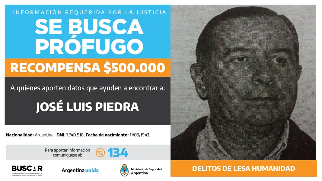 Buscado por la justicia federal de Mendoza. - 