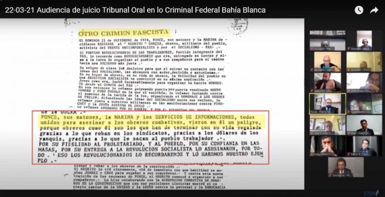 Juicio a la Triple A de Bahía Blanca: la Unidad Fiscal expuso la prueba de los homicidios en la cuarta jornada de su alegato
