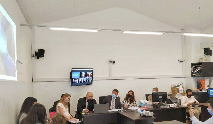 El equipo de la Unidad Fiscal Salta durante el debate oral.  - Foto: Sebastián Rodríguez/Fiscales.gob.ar