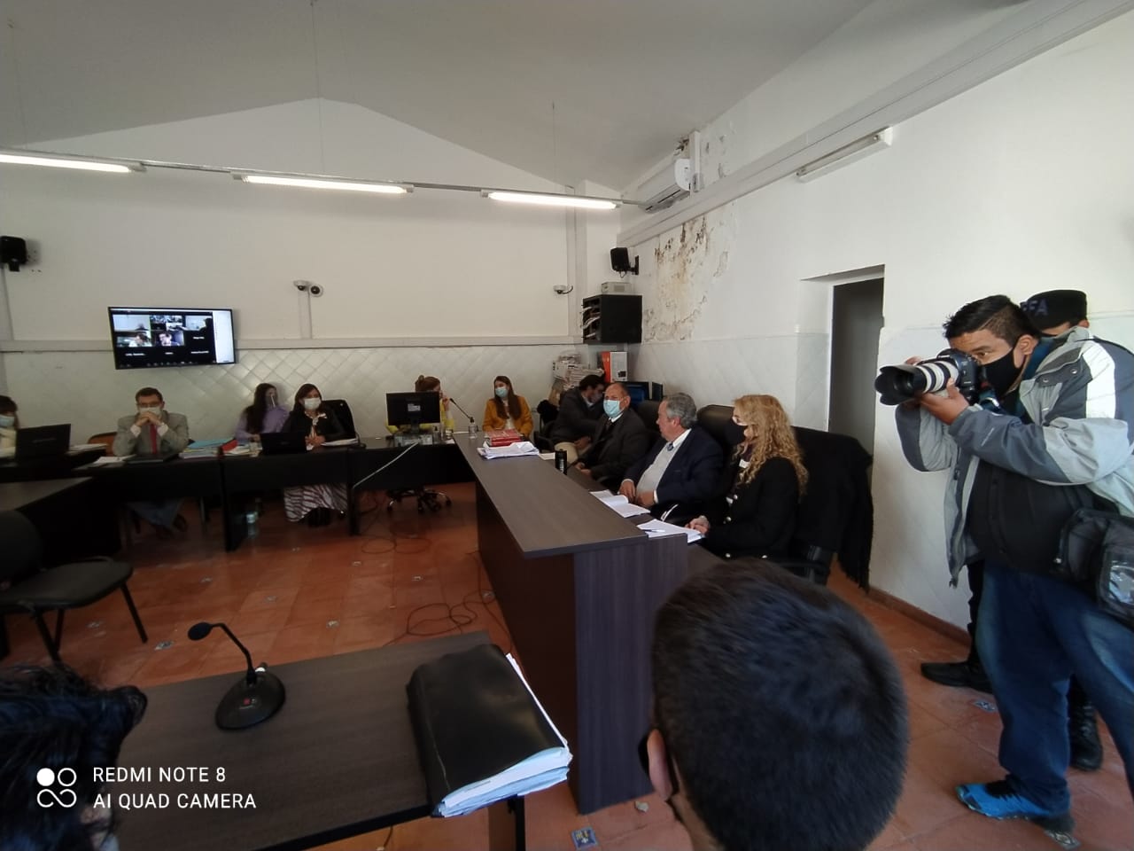 La audiencia se celebró de modo presencial y con participación remota de algunas de las partes.  - Fotos: Sebastián Rodríguez / Ministerio Público Fiscal
