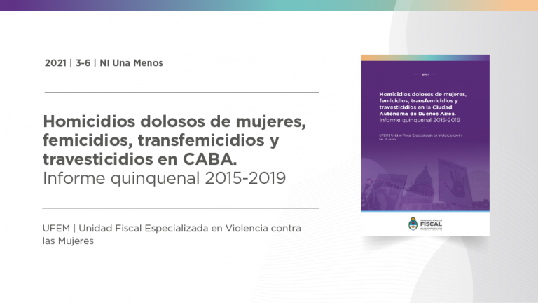 El 59% de los homicidios dolosos de mujeres cis y mujeres trans/travestis en la Ciudad de Buenos Aires entre 2015 y 2019 fueron femicidios