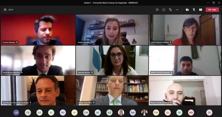 Con eje en la transición hacia el sistema acusatorio, comenzó una capacitación a investigadores de las fuerzas federales que operan en Mendoza