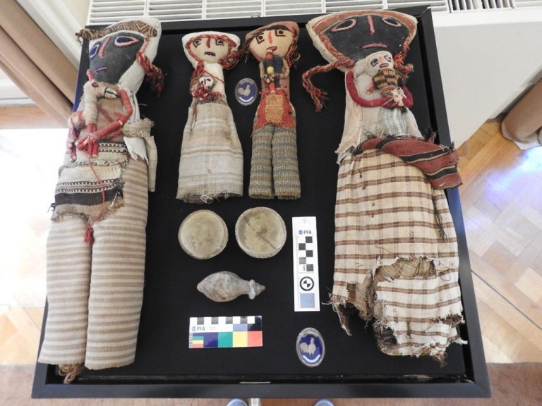 Restituyeron quince piezas prehispánicas a la República del Perú que eran ofrecidas en un sitio online de compra venta