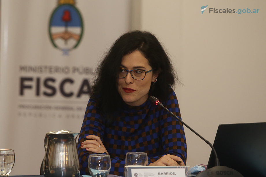 Laura Barrios, consultora de Tirant / EUROsociAL+. - Foto: Matías Pellón / Fiscales.gob.ar