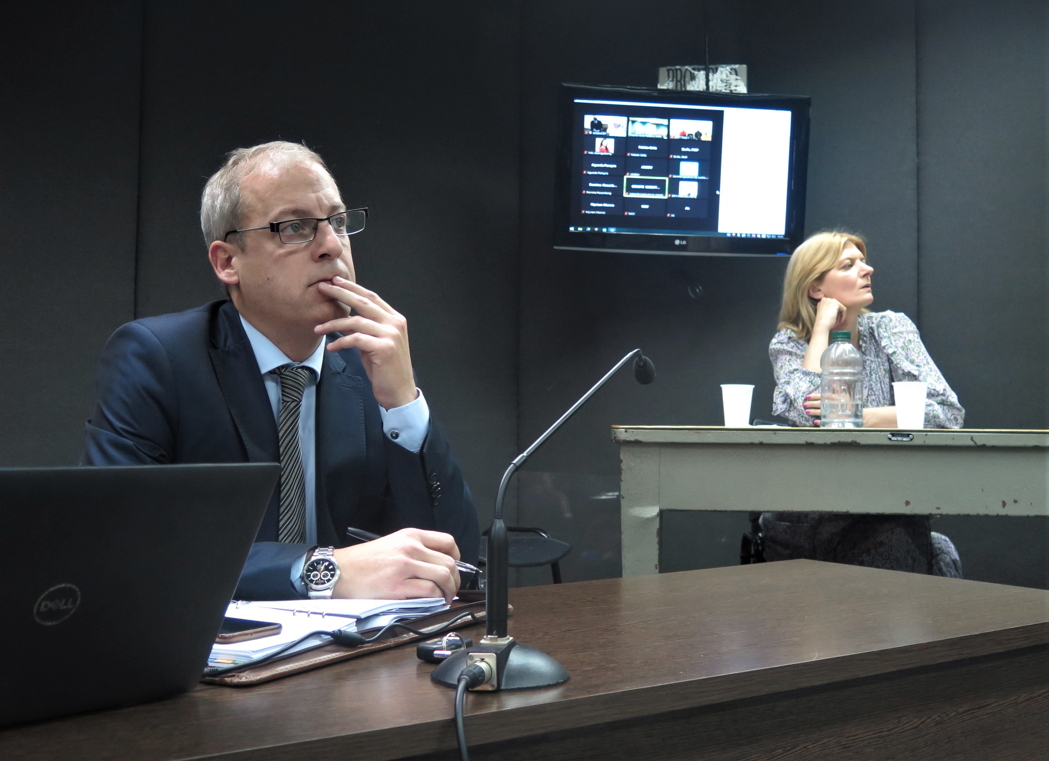 El auxiliar fiscal Carlos Fioriti estuvo presente en la sala de audiencias.  - Foto: Belén Cano / Ministerio Público Fiscal