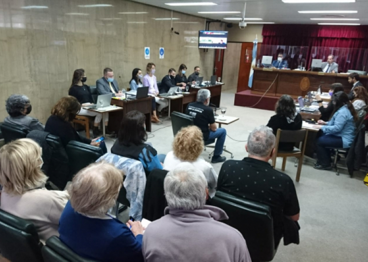 Las audiencias se llevan acabo con participación presencial y por medios virtuales.  - Foto: Subsecretaría de Derechos Humanos de la provincia de Buenos Aires.