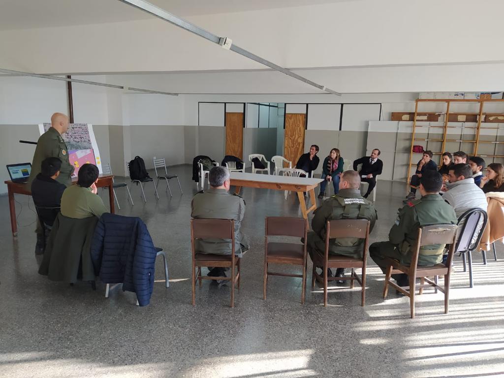 Reunión operativa en la sede de la Fiscalía Federal de San Luis para coordinar las tareas de reconstrucción.  - Foto: PROTEX