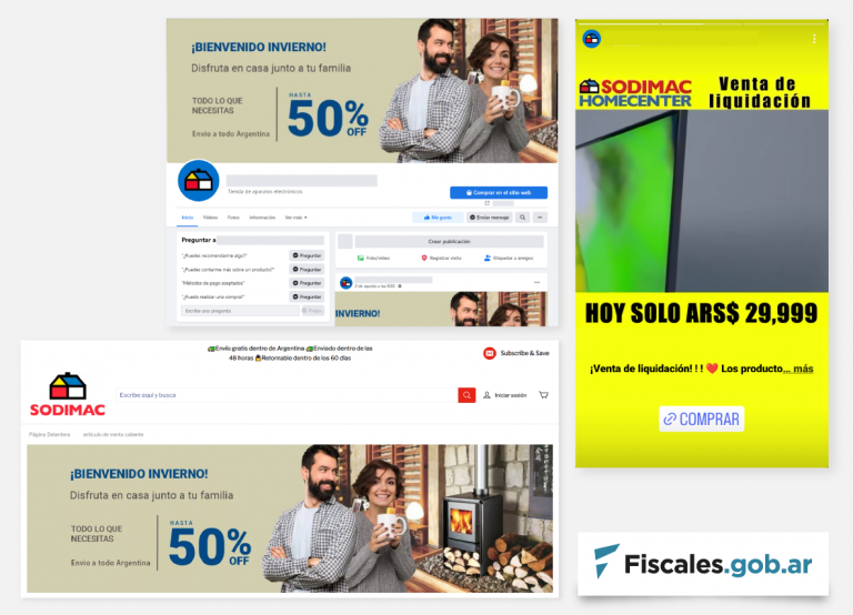 La UFECI advierte sobre fraudes con falsas publicidades de Sodimac en Instagram y Facebook