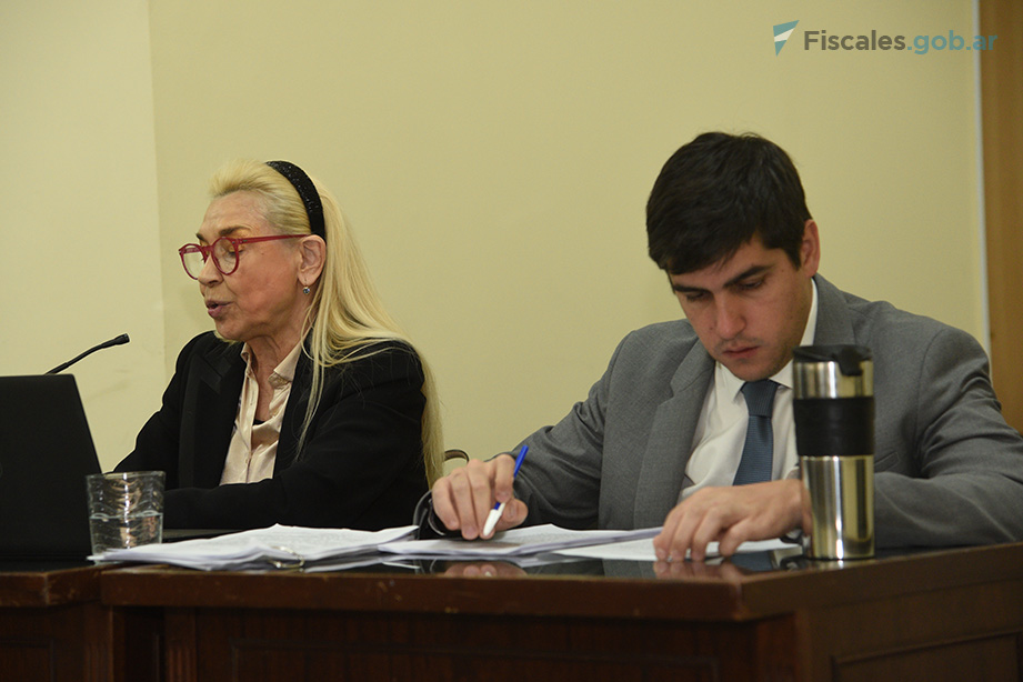 La fiscal Diana Goral durante su alegato. - Foto: Matías Pellón / Fiscales.gob.ar