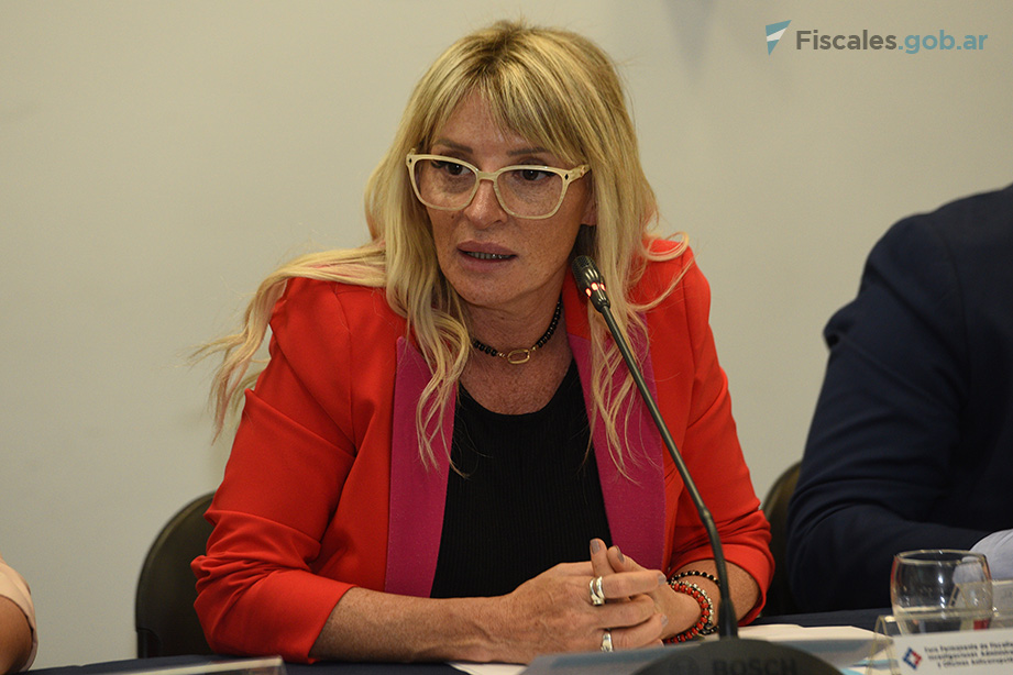 Marina Mongiardino, directora de Asuntos Legislativos del Ministerio de Justicia y Derechos Humanos bonaerense. - Foto: Matías Pellón / Fiscales.gob.ar