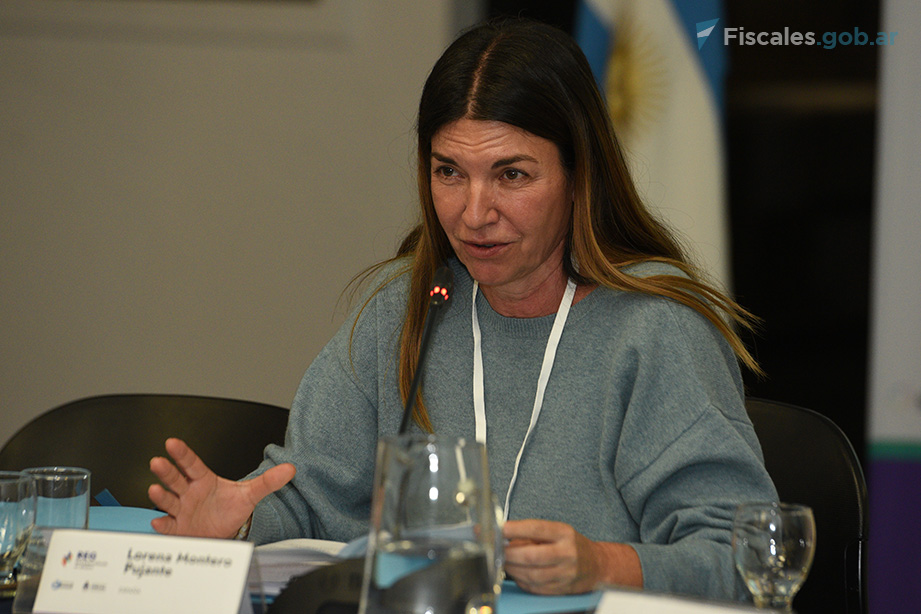 Lorena Montero Pujante, fiscala del Ministerio Publico de España. - Foto: Matías Pellón / Fiscales.gob.ar
