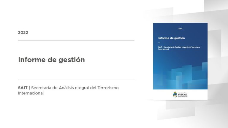 La Secretaría de Análisis Integral del Terrorismo Internacional presentó su informe de gestión