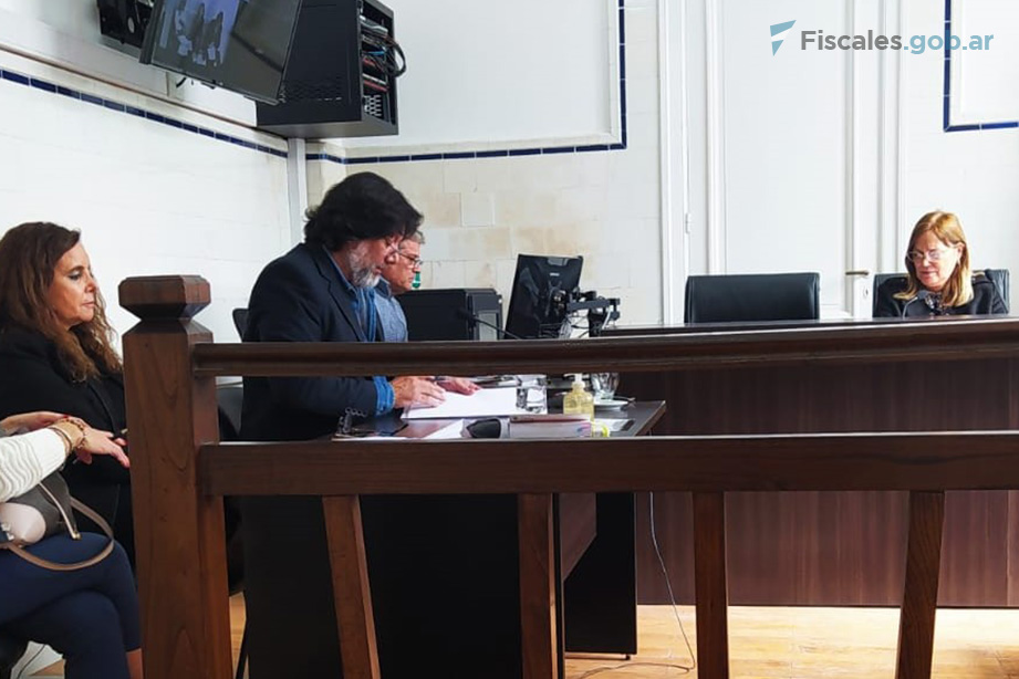 El represente de la Unidad Fiscal Salta, fiscal general Carlos Martín Amad, en la audiencia. - Foto: Sebastián Rodríguez/ Ministerio Público Fiscal