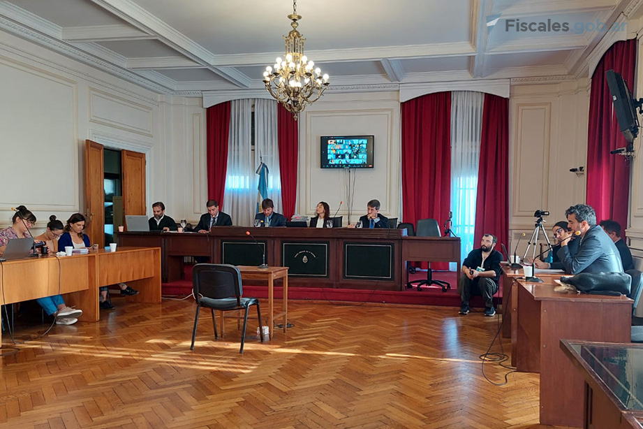 El debate se lleva a cabo en la sala de audiencias del primer piso de los tribunales federales situados en 8 y 50.  - Foto: Unidad Fiscal Federal de La Plata