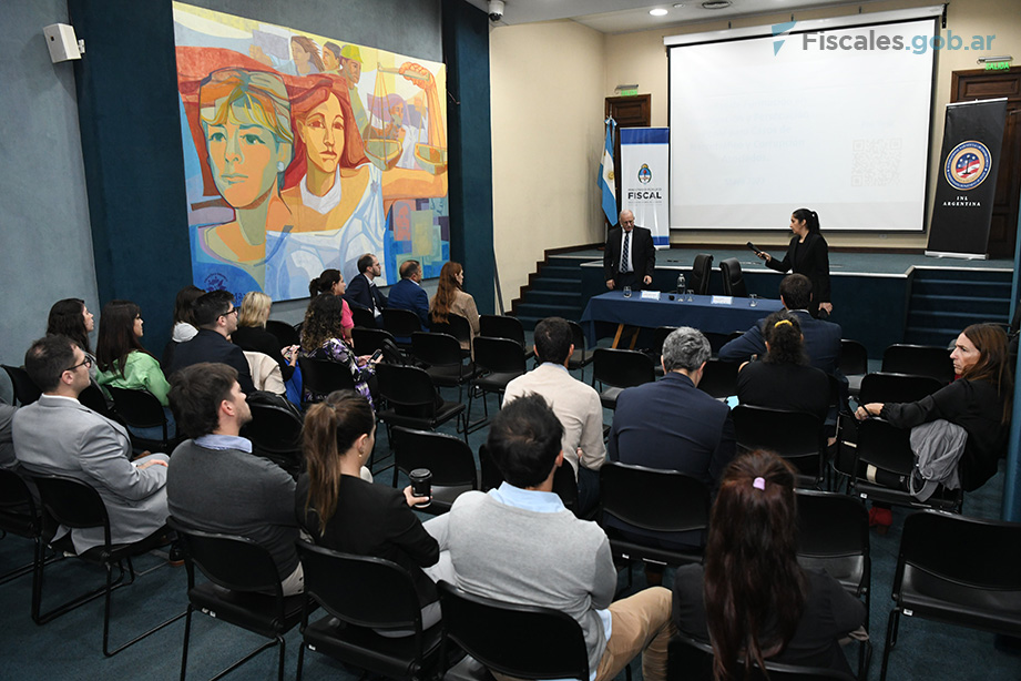 El taller se llevó a cabo en el auditorio en el auditorio Nelly Ortiz de la Procuración General de la Nación. - Foto: Matías Pellón/Fiscales.gob.ar
