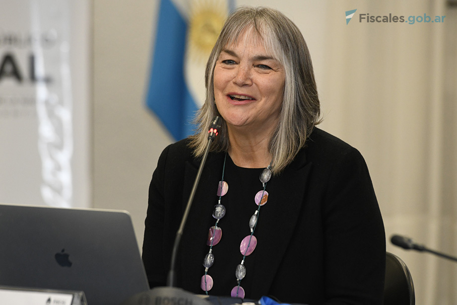 La profesora británica, Cheryl Thomas. - Foto: Matías Pellón / Fiscales.gob.ar