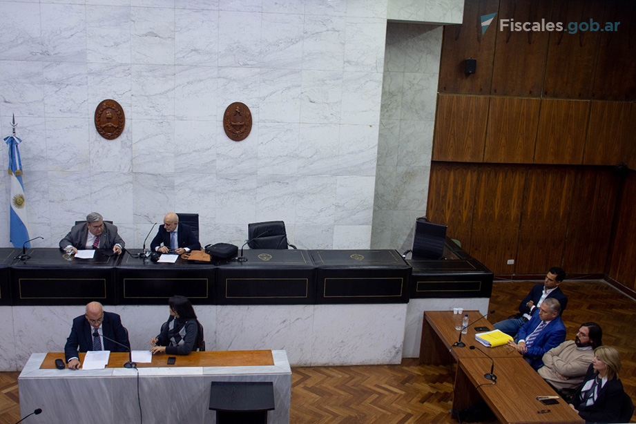 El tribunal estuvo integrado por los jueces los jueces Abelardo Basbús, Federico Bothamley y Mario Martinez.  - Foto: Luciana Cano / Fiscalía General ante el Tribunal Oral Federal de Santiago del Estero