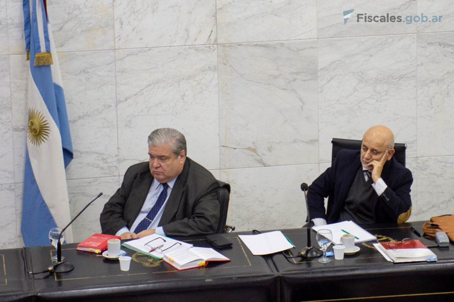 Los jueces Abelardo Basbús y Federico Bothamley  - Foto: Luciana Cano, Fiscalía Federal de Santiago del Estero