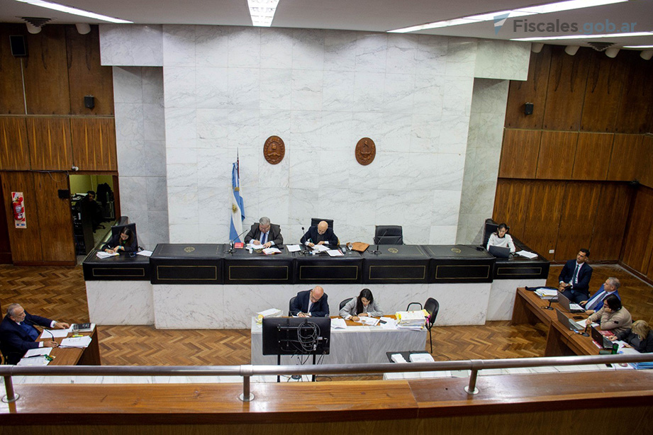 La sala de audiencias del Tribunal Oral Federal de Santiago del Estero. - Foto: Luciana Cano, Fiscalía Federal de Santiago del Estero