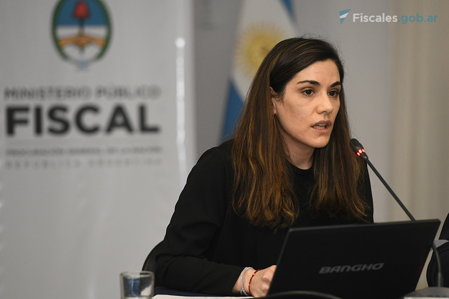 Luciana Prieto Cochet, responsable del área de Análiss y Planificación de la PROCUNAR. - Foto: Matías Pellón / Fiscales.gob.ar