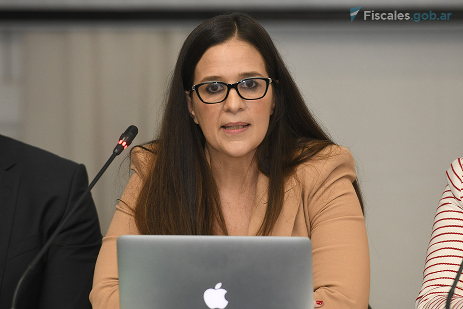 Pamela Pérez, Fiscal de la Unidad Especializada de Lucha contra el Narcotráfico del MPF de Paraguay. - Foto: Matías Pellón / Fiscales.gob.ar