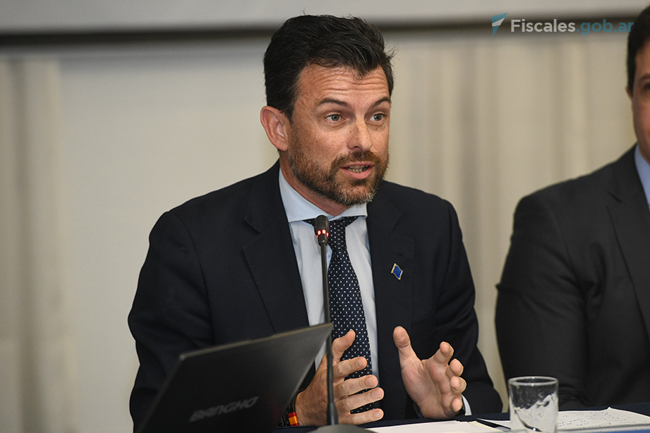 Víctor Alfredo Súarez, experto del programa EUROFRONT. - Foto: Matías Pellón / Fiscales.gob.ar