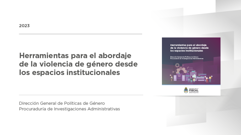 Actualizan un documento con herramientas para el abordaje de la violencia de género desde los espacios institucionales