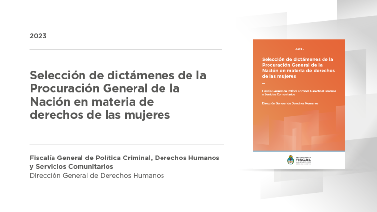 Presentan una selección de dictámenes en materia de derechos de las mujeres