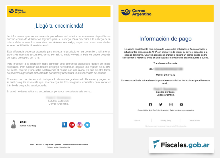 Detuvieron a un hombre acusado de cometer fraudes vinculados con los servicios puerta a puerta del Correo Argentino