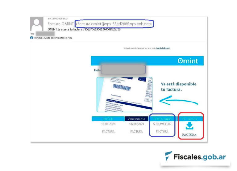 Alertan por correos electrónicos maliciosos que aparentan provenir de la empresa de medicina prepaga OMINT