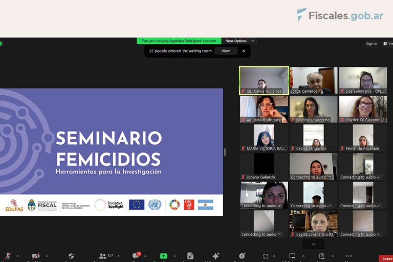 La UFEM capacitó a ministerios públicos fiscales de Jujuy, Chaco y Buenos Aires en investigaciones de femicidios
