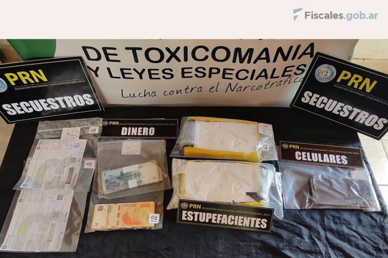 General Roca: primera audiencia de formalización de la investigación y prisión preventiva para un hombre detenido con más de dos kilos de la cocaína del “delfín”