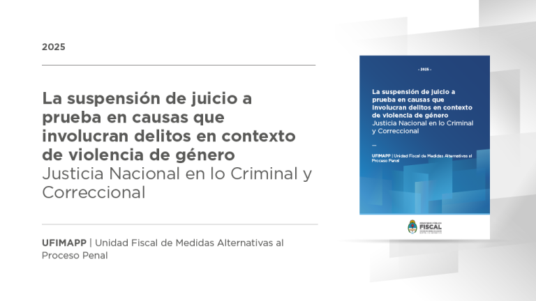 En la ciudad de Buenos Aires, más del 8% de las suspensiones de juicio a prueba se acordaron frente a delitos cometidos en contexto de violencia de género